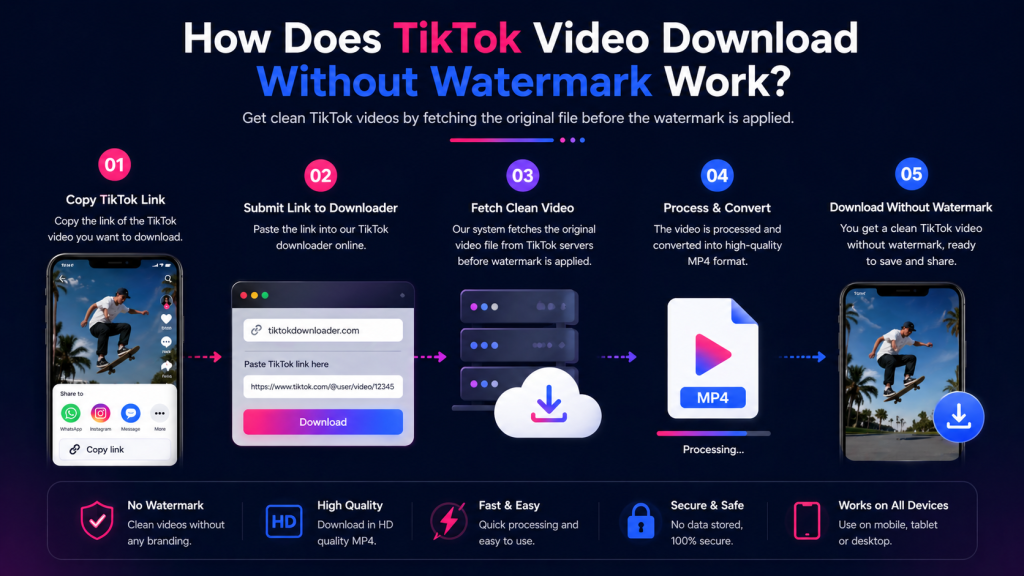 TikTok video download without watermark