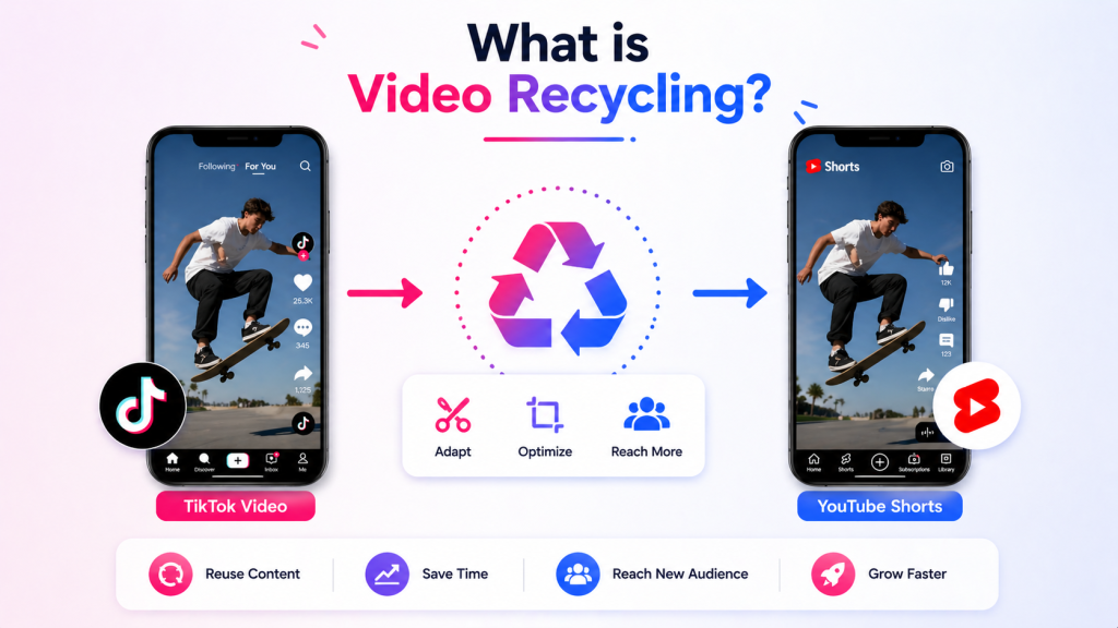 repurpose TikTok videos YouTube Shorts